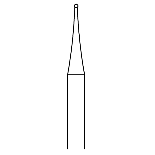 Round Milling Cutter, Fig. 1, ø 0.5 mm - 1 piece