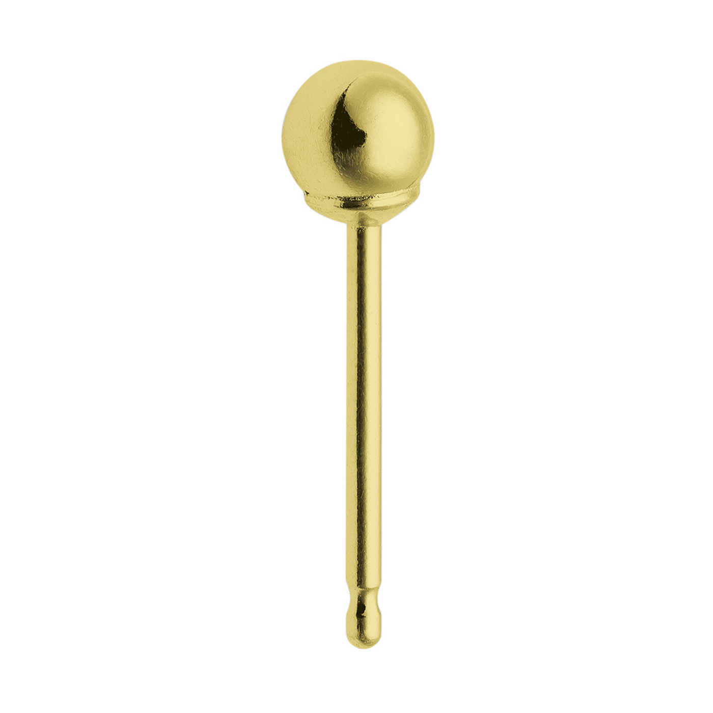 Ball Stud, Rolled Gold, ø 3 mm - 1 piece