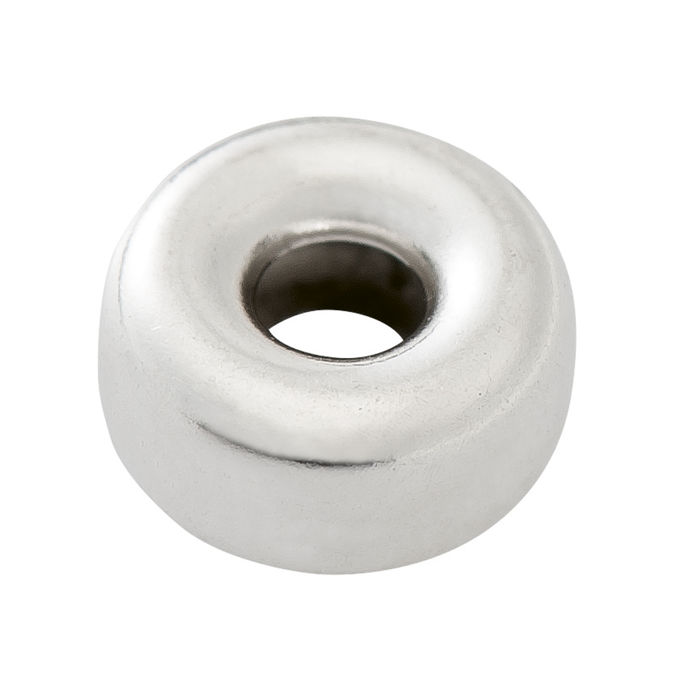 Zwischenteil, Rondell, 925 Ag, ø 4 x 2,5 mm, poliert - 1 Stück