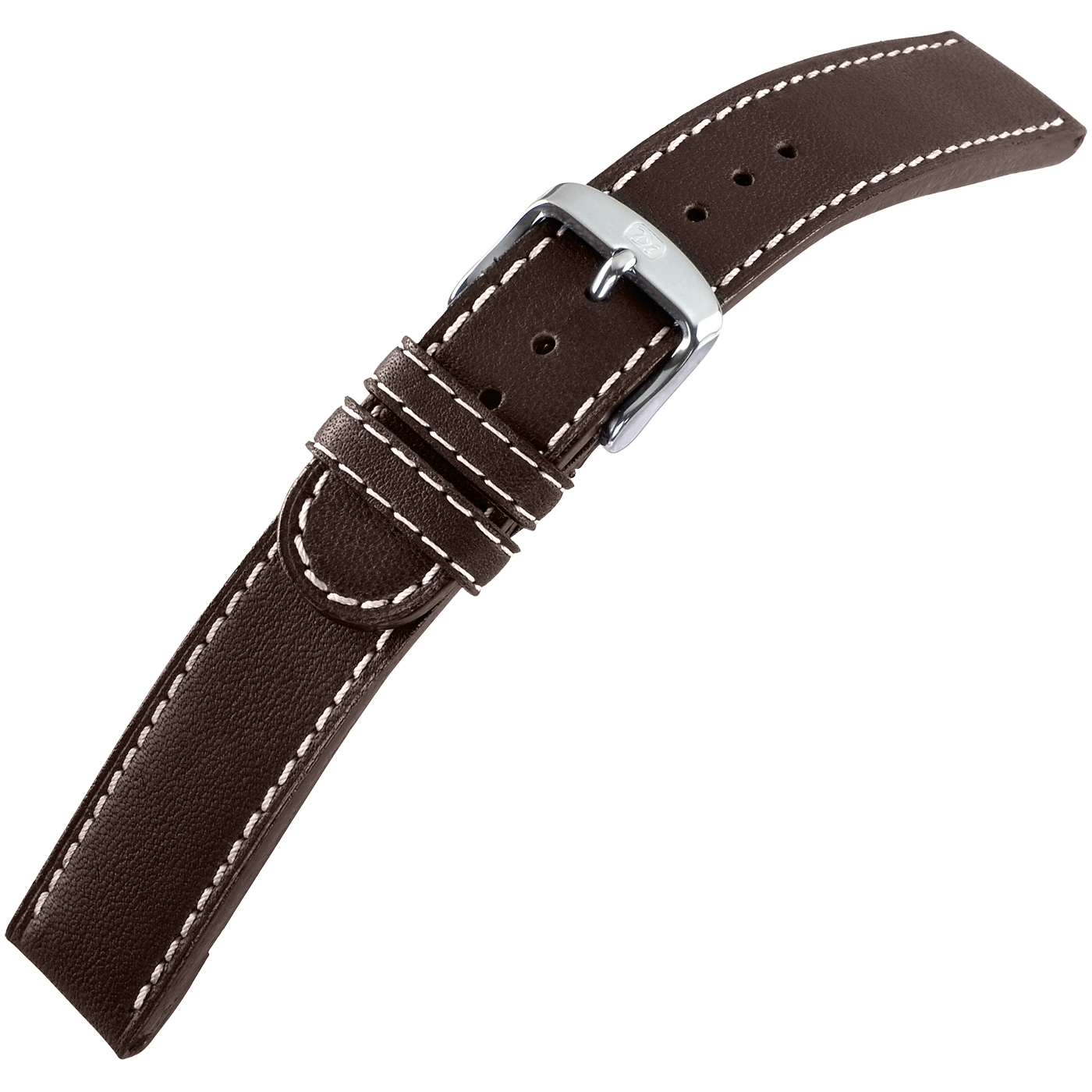 Di-Modell Uhrenarmband Jumbo, Herren, dunkelbraun, 24 mm - 1 Stück