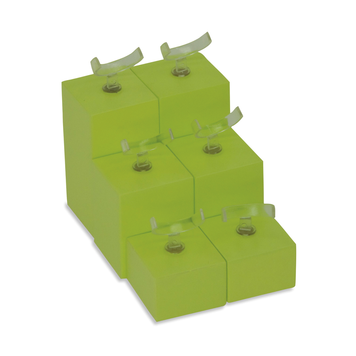 Ring Stand "Spring", Green - 6 pieces