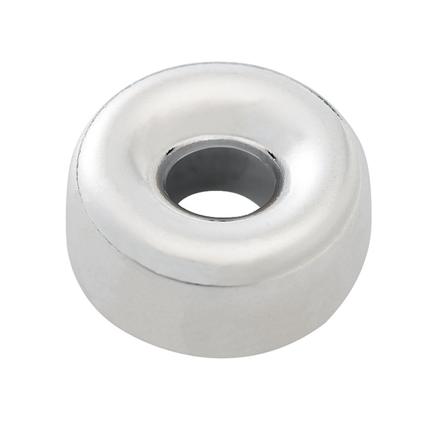 Zwischenteil, Rondell, 925 Ag, ø 6 x 3,1 mm, poliert - 1 Stück