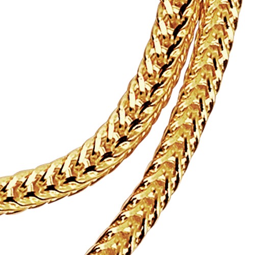 Foxtail Chain, 585G, 1.00 mm, 45 cm - 1 piece