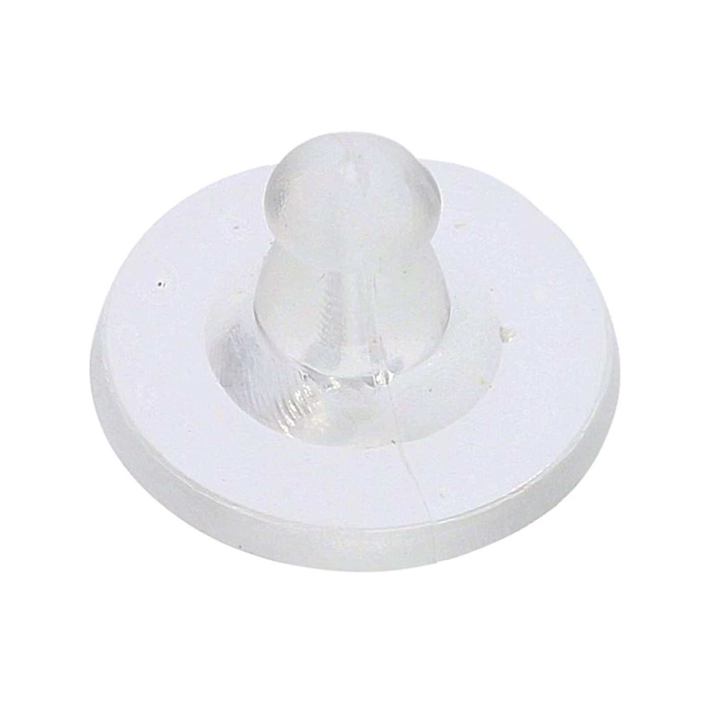 Ohr-Disc, Silikon, transparent, ø 11 mm - 1 Stück Ohr-Disc, Silikon, transparent, ø 11 mm - 1 Stück