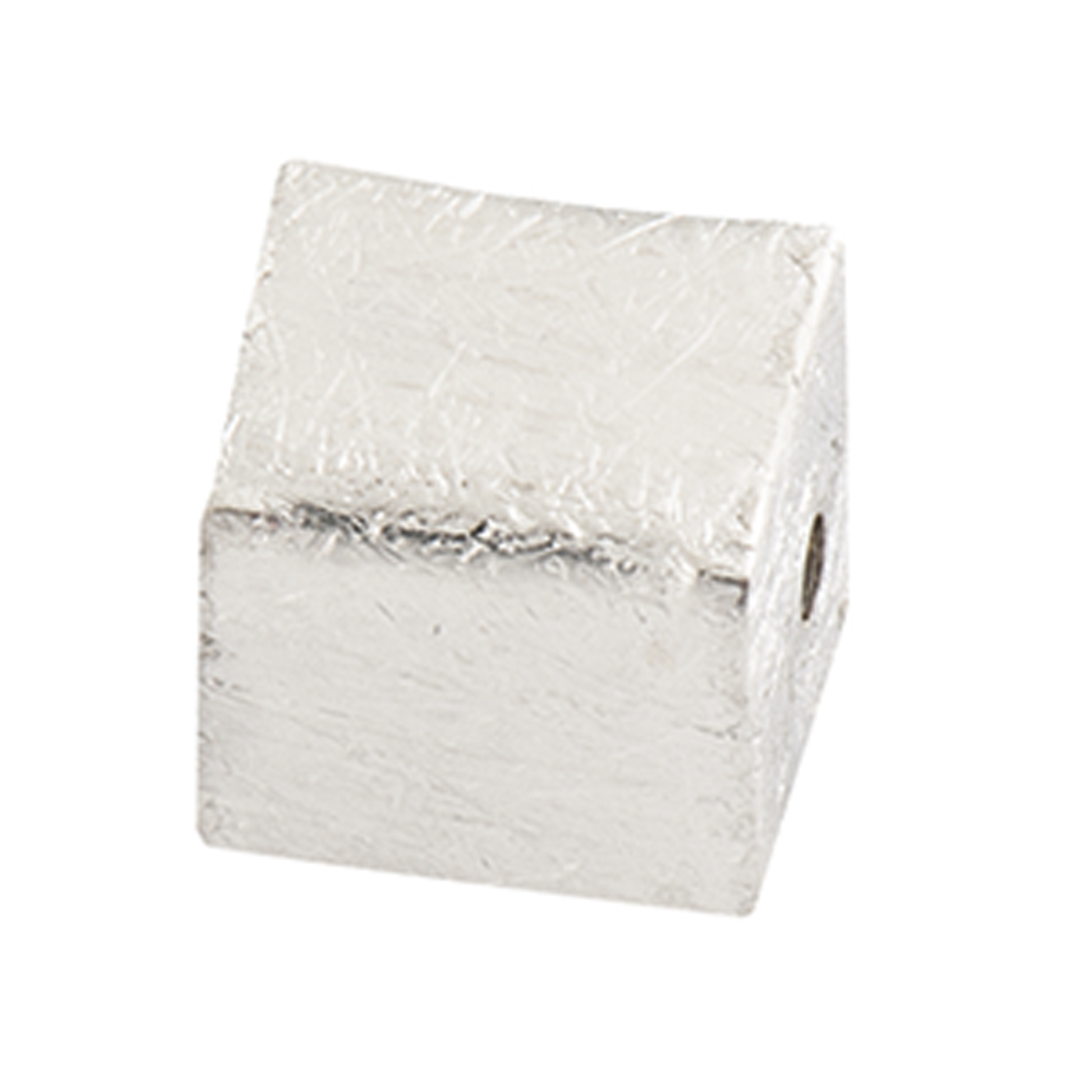 Intermediate Piece, Qube, 925Ag,12 mm,Pierced Longitudinally - 1 piece