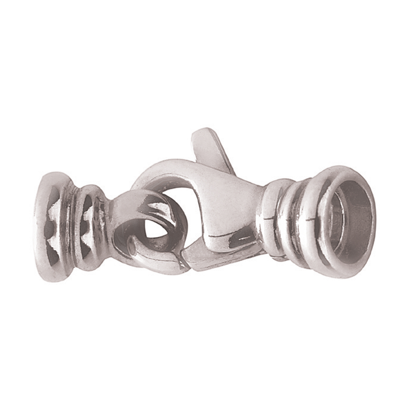 Lobster Clasp, 925Ag Polished, Calotte ø 5 mm - 1 piece