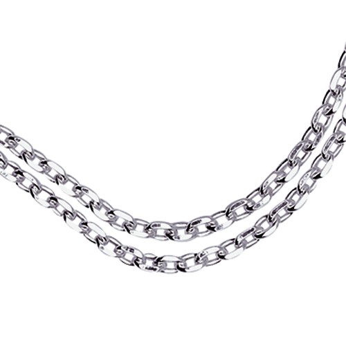 Trace Chain Diamond Coated, 925Ag, 1.80 mm, 50 cm - 1 piece Trace Chain Diamond Coated, 925Ag, 1.80 mm, 50 cm - 1 piece