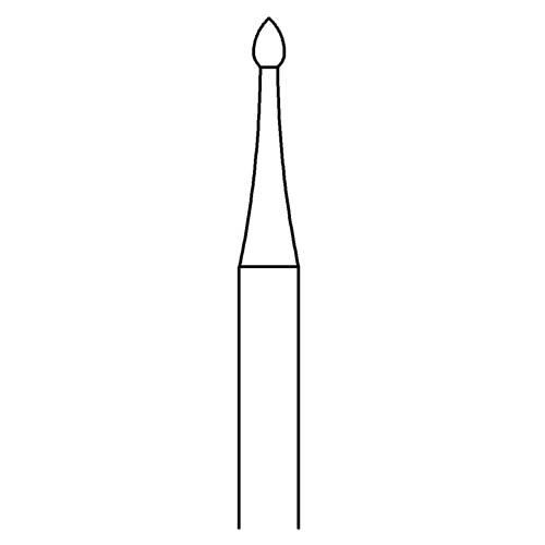 Knospenfräser, Fig. 6, ø 1,2 mm - 1 Stück