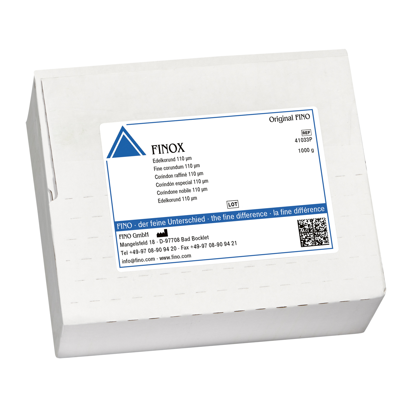 FINOX Edelkorund, 110 µm, Probepack - 1000 g
