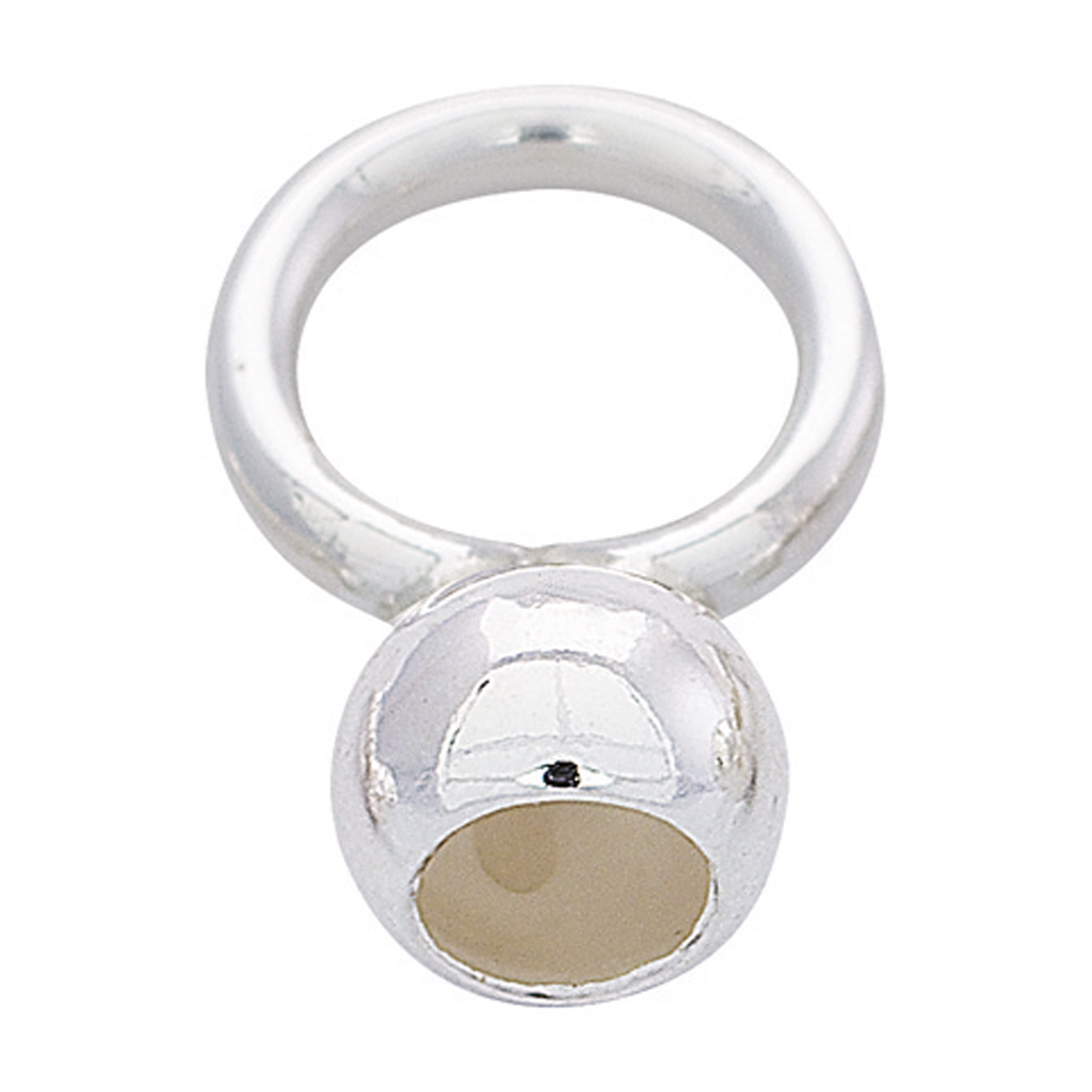 End Cap, Ball, 935Ag, ø 3 mm, Large Lug - 1 piece