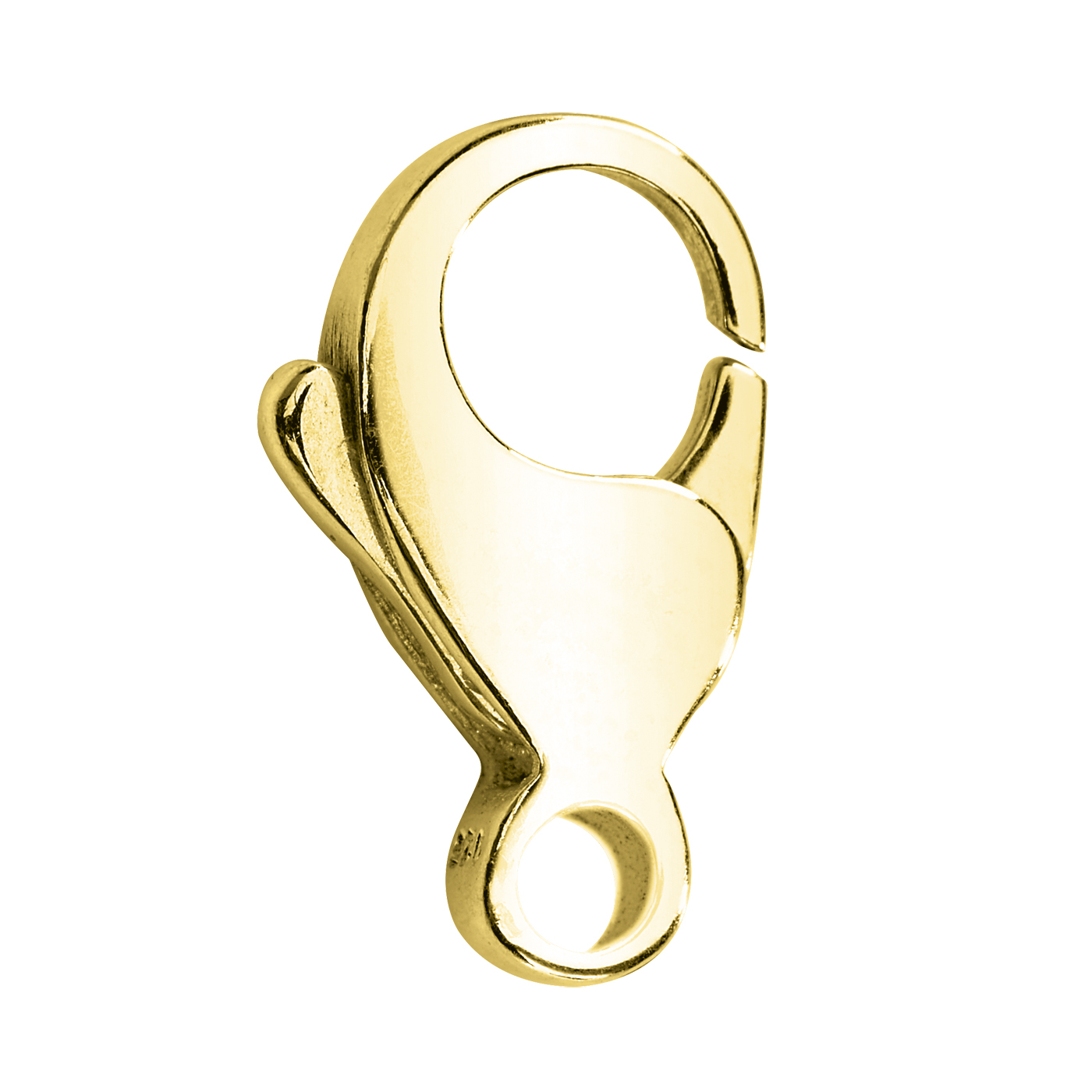 Karabiner, 585 G, 12 mm, flach, schwere Ausführung - 1 Stück