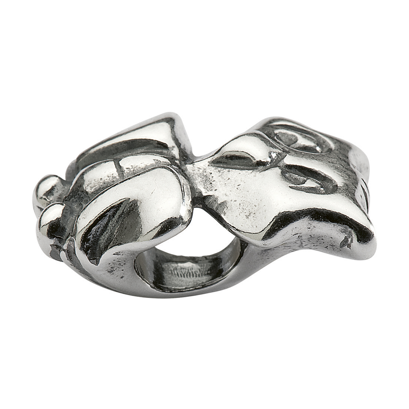 Silber-Bead, Eule - 1 Stück Silber-Bead, Eule - 1 Stück