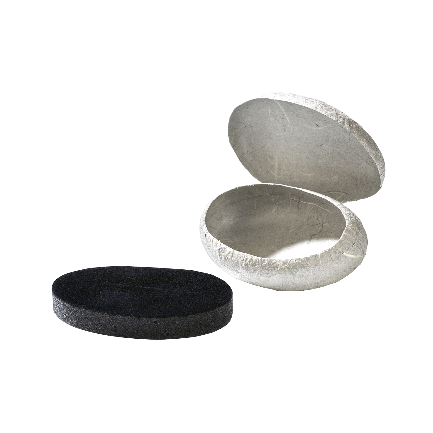 PICA-Design Schmucketui "Stein", grau, 90 x 60 x 35 mm - 1 Stück PICA-Design Schmucketui "Stein", grau, 90 x 60 x 35 mm - 1 Stück