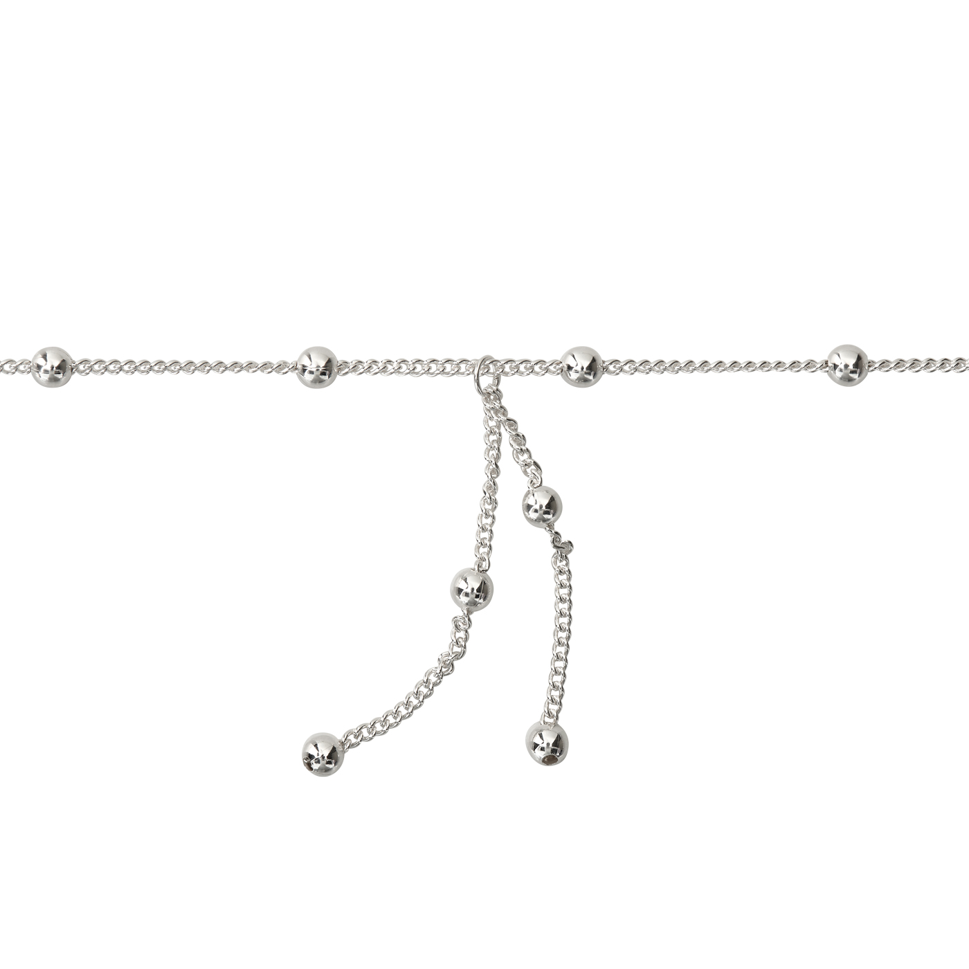 FBM Fußkette Panzergliederung, 925 Ag, 1,40 mm, 25 cm - 1 Stück