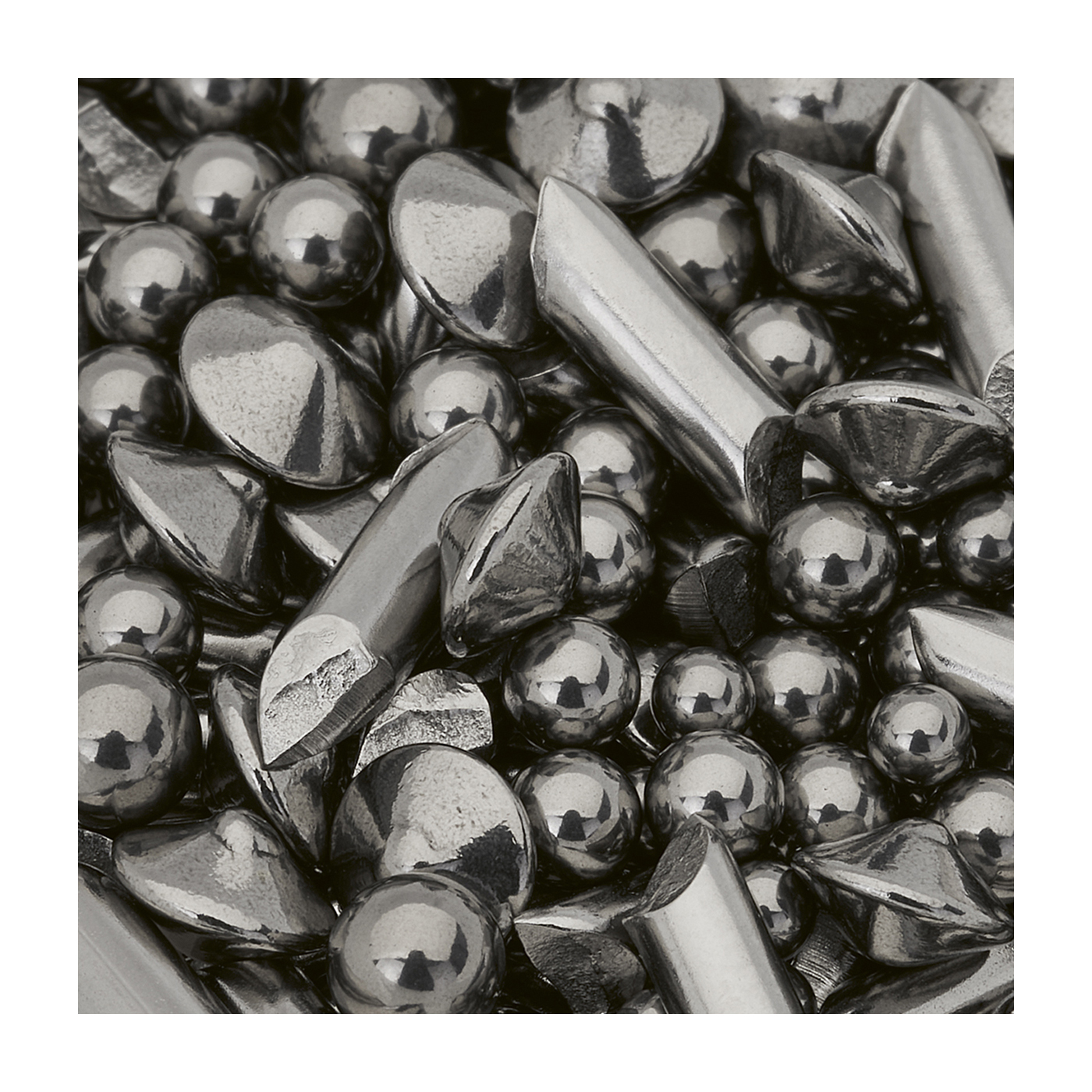 Stainless Steel Polishing Bodies, Special Mix - 1000 g Stainless Steel Polishing Bodies, Special Mix - 1000 g