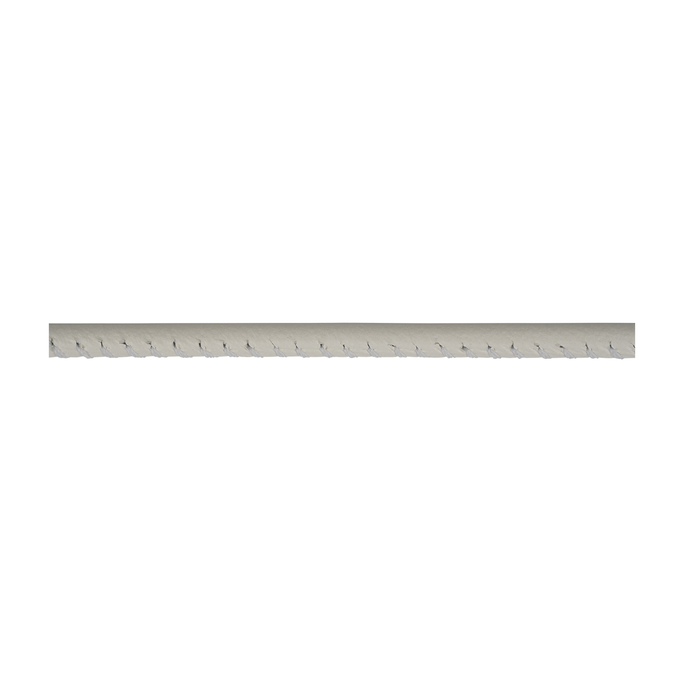 Lederband, weiß, ø 2,5 mm, aus Kalbsleder - 1 m Lederband, weiß, ø 2,5 mm, aus Kalbsleder - 1 m