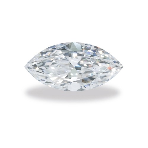Swarovski Zirkonia, Navette, facettiert, weiß, 3,0 x 1,5 mm - 1 Stück