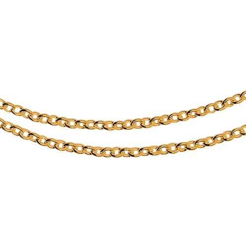 Trace Chain, 750G, 1.60 mm, 42 cm - 1 piece