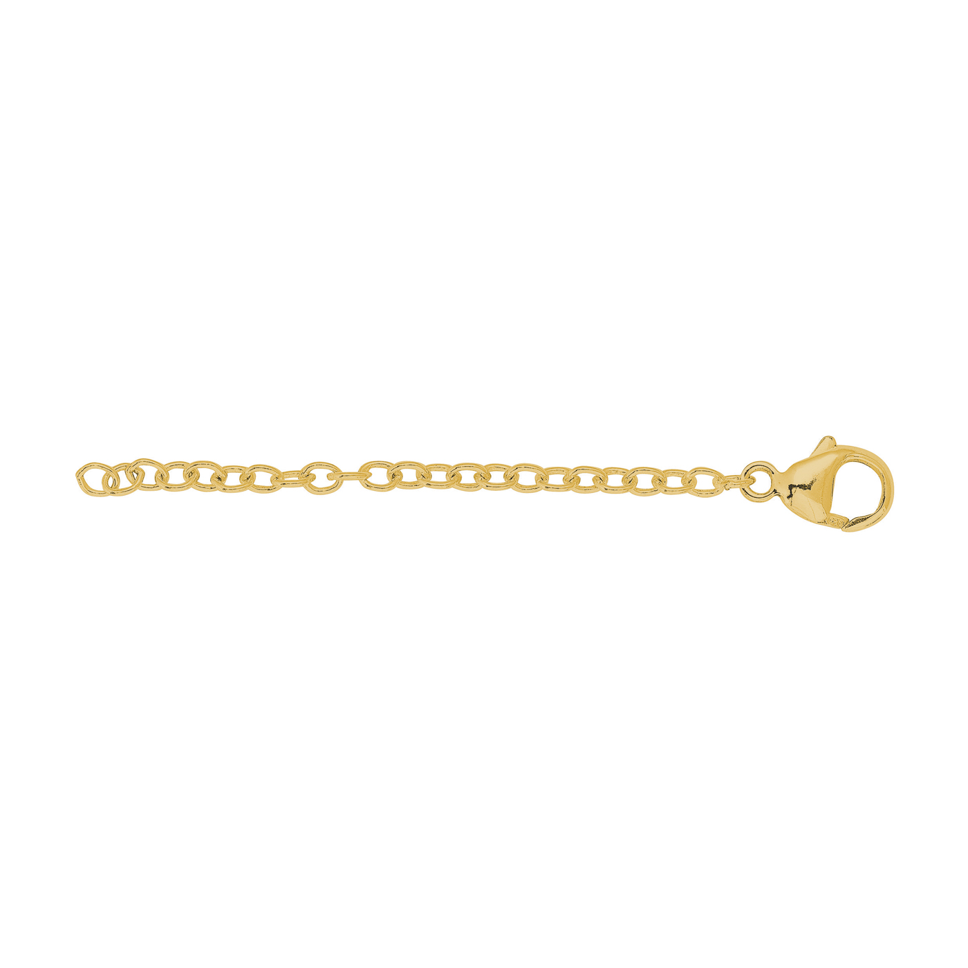 Elongation Chain, Rolled Gold, 70 mm - 1 piece