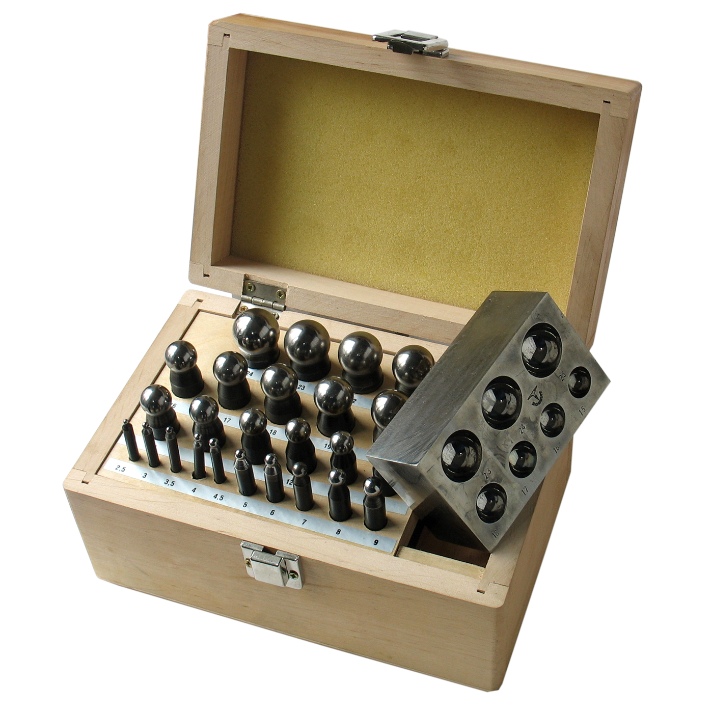 Dapping Die Set, with Flat Die - 1 set Dapping Die Set, with Flat Die - 1 set