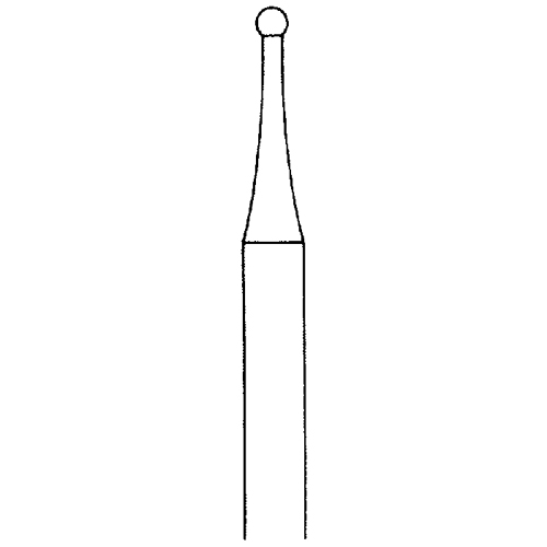 Kugelfräser, Fig. 41, ø 1,2 mm - 1 Stück