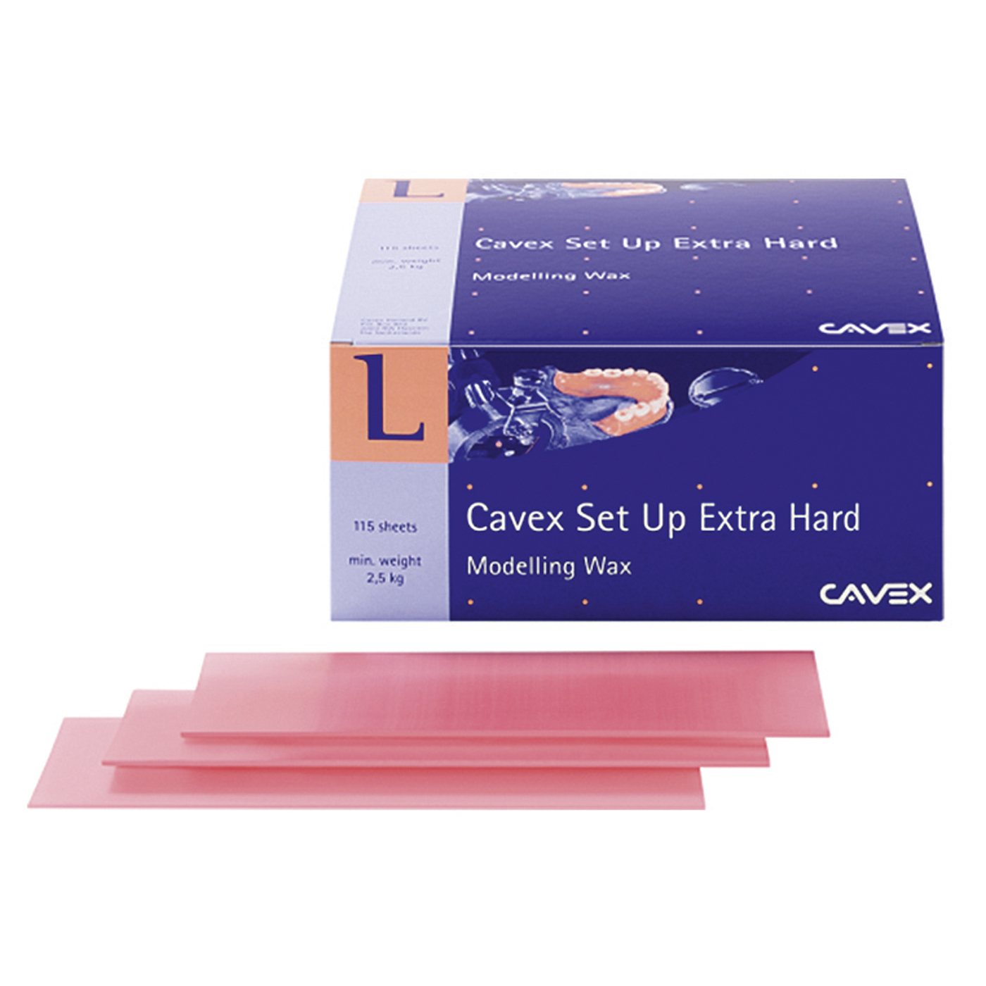 Set Up Modelling Wax, extra hard, pink - 500 g