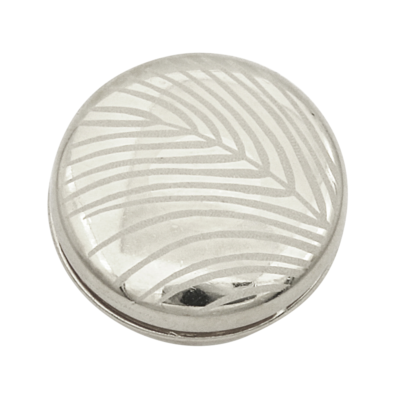 Langer Magnetschließen Magnetschließe "Feather", 925 Ag rhod., Linse, ø 16 mm, pol. - 1 Stück Langer Magnetschließen Magnetschließe "Feather", 925 Ag rhod., Linse, ø 16 mm, pol. - 1 Stück