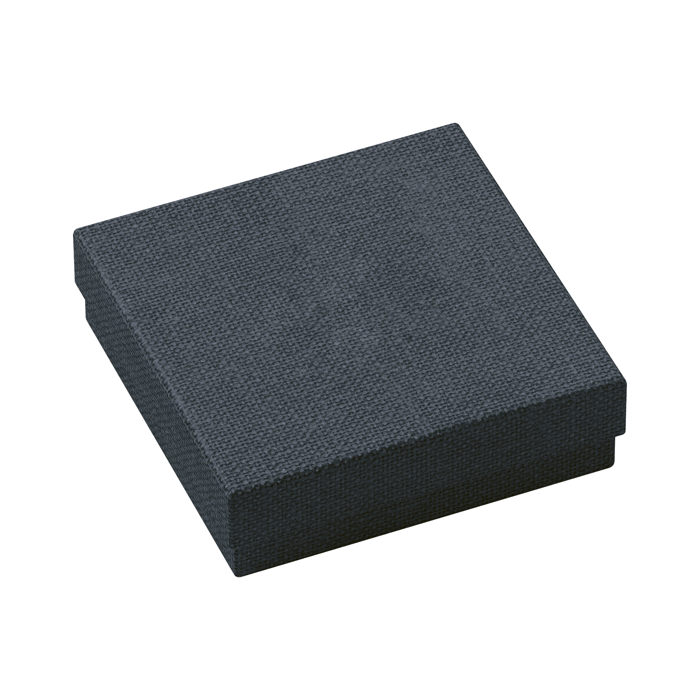 Schmucketui "Pattern", schwarz, 78 x 78 x 22 mm - 1 Stück