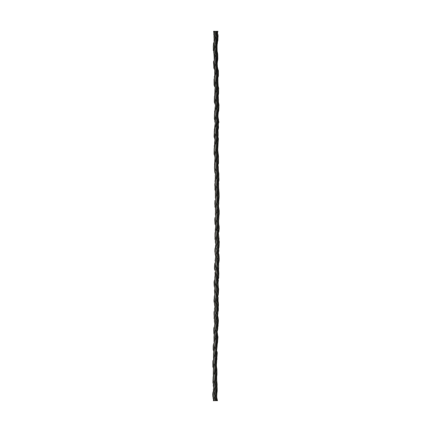 Flechtkordel, schwarz, ø ca. 2,5 mm, Meterware - 1 m