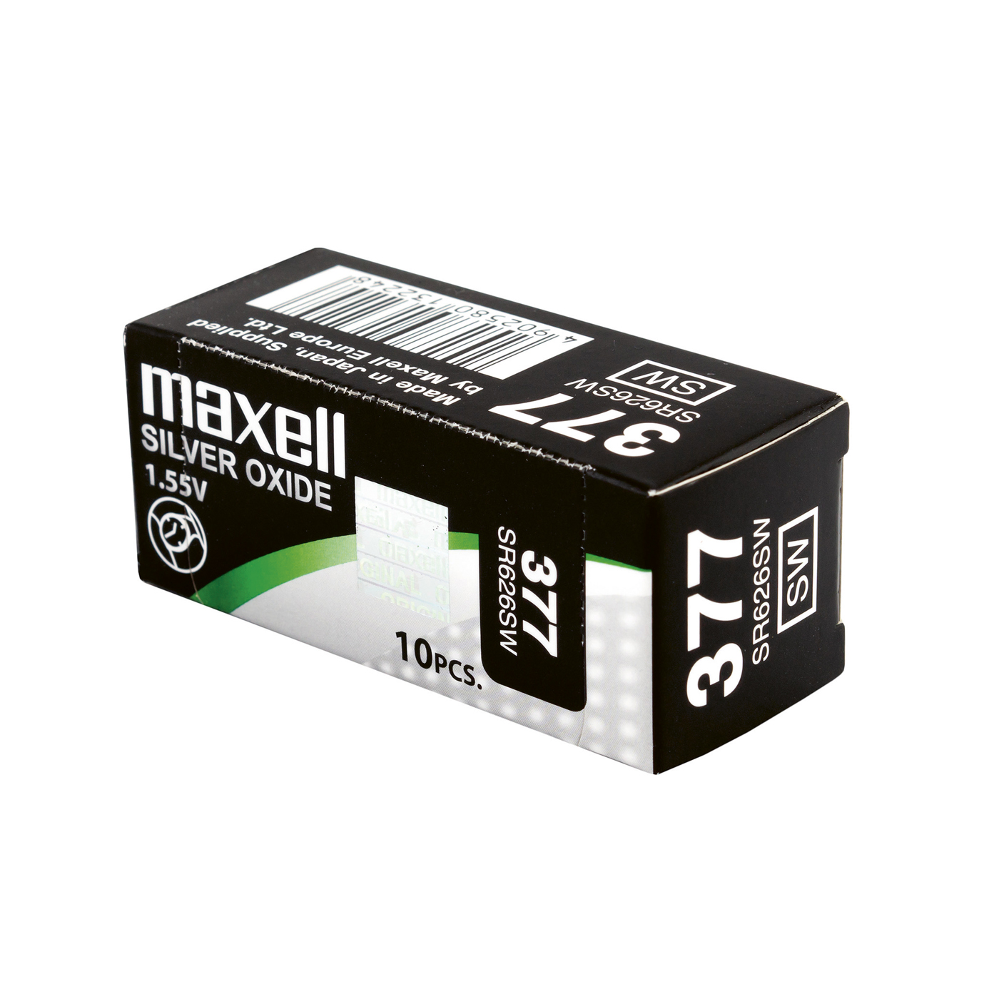 Maxell Uhrenbatterien 377, SR 626 SW - 10 Stück Maxell Uhrenbatterien 377, SR 626 SW - 10 Stück