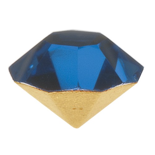 Glass Stone, Sapphire Blue, Round Faceted, ø 2.80-2.90 mm - 100 pieces