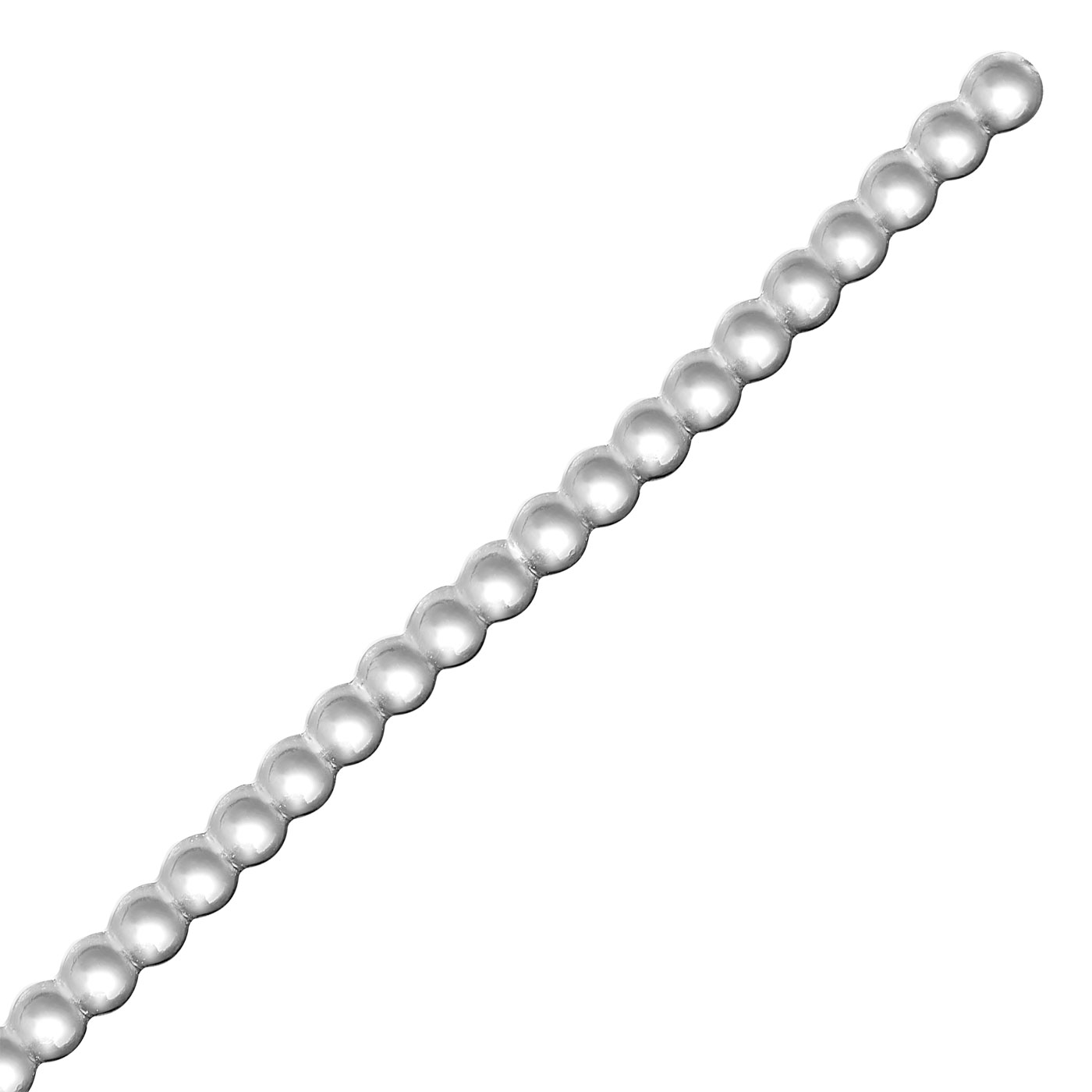 Perldraht, 925 Ag, Draht-Ø 1,0 mm - 10 cm