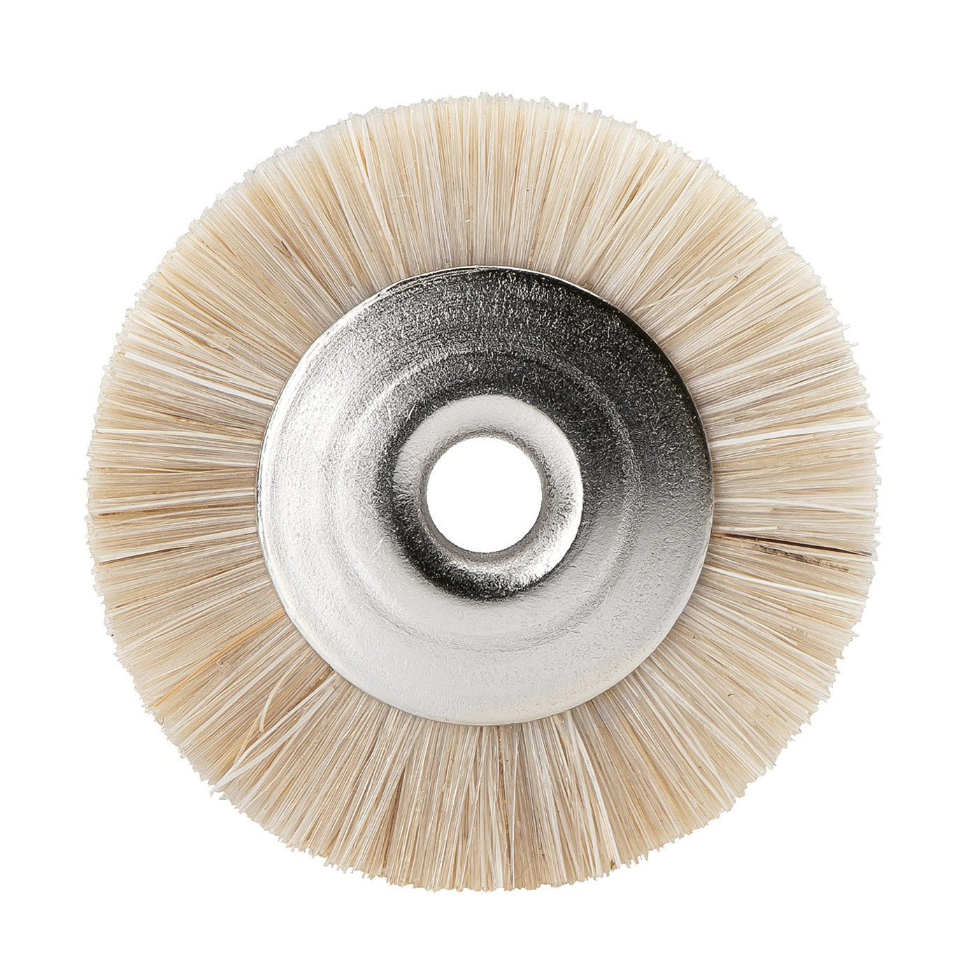Mini Brushes, Wheels, Goat Hair, White, ø 17 mm - 12 pieces