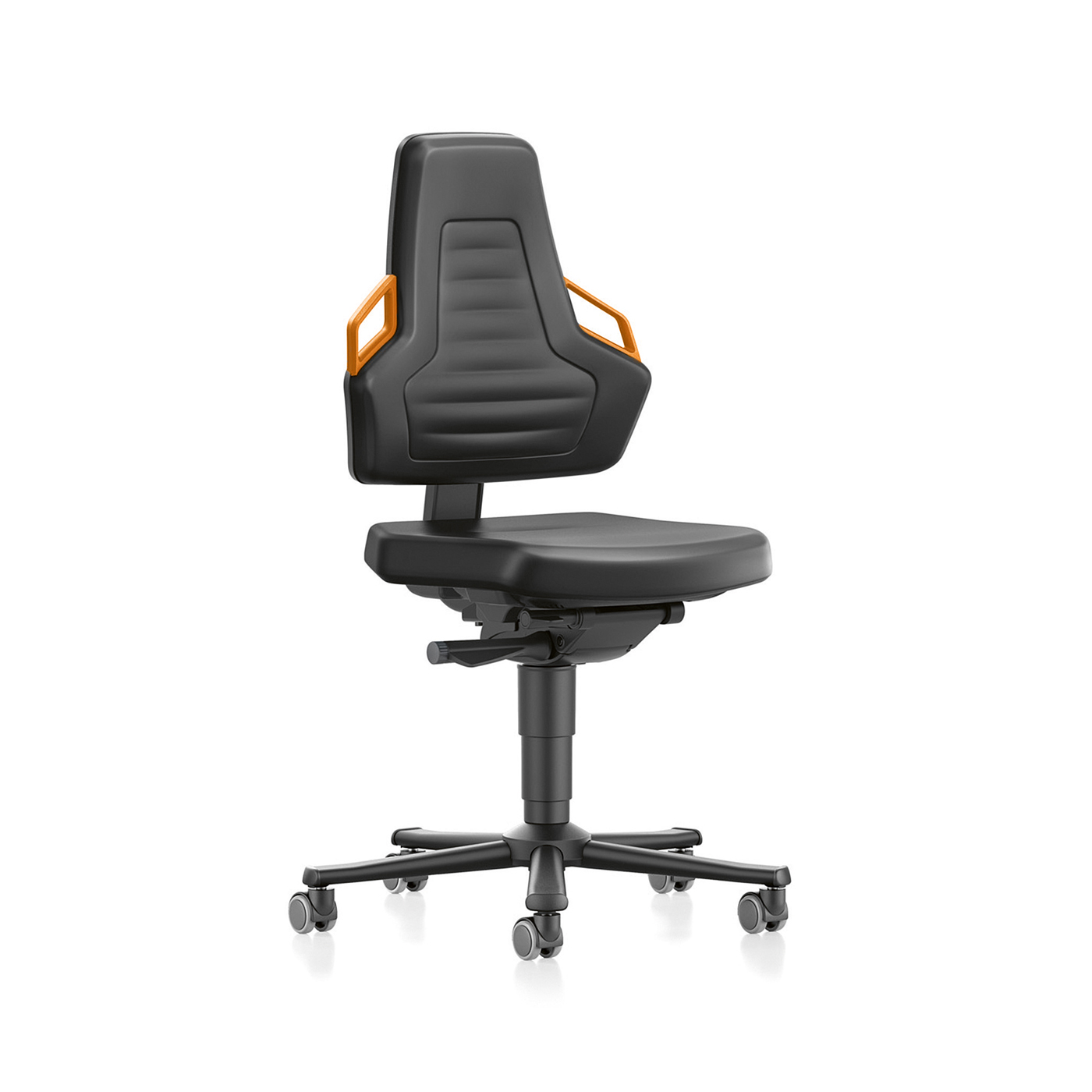 Nexxit Swivel Chair, Artificial leather Black/Orange - 1 piece
