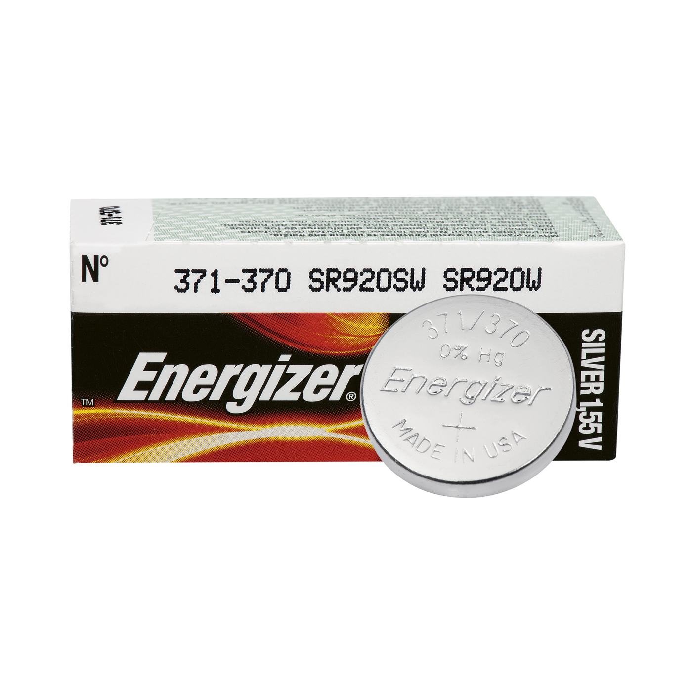 Energizer Uhrenbatterien 371/370, MD, ø 9,5 x 2,10 mm - 10 Stück