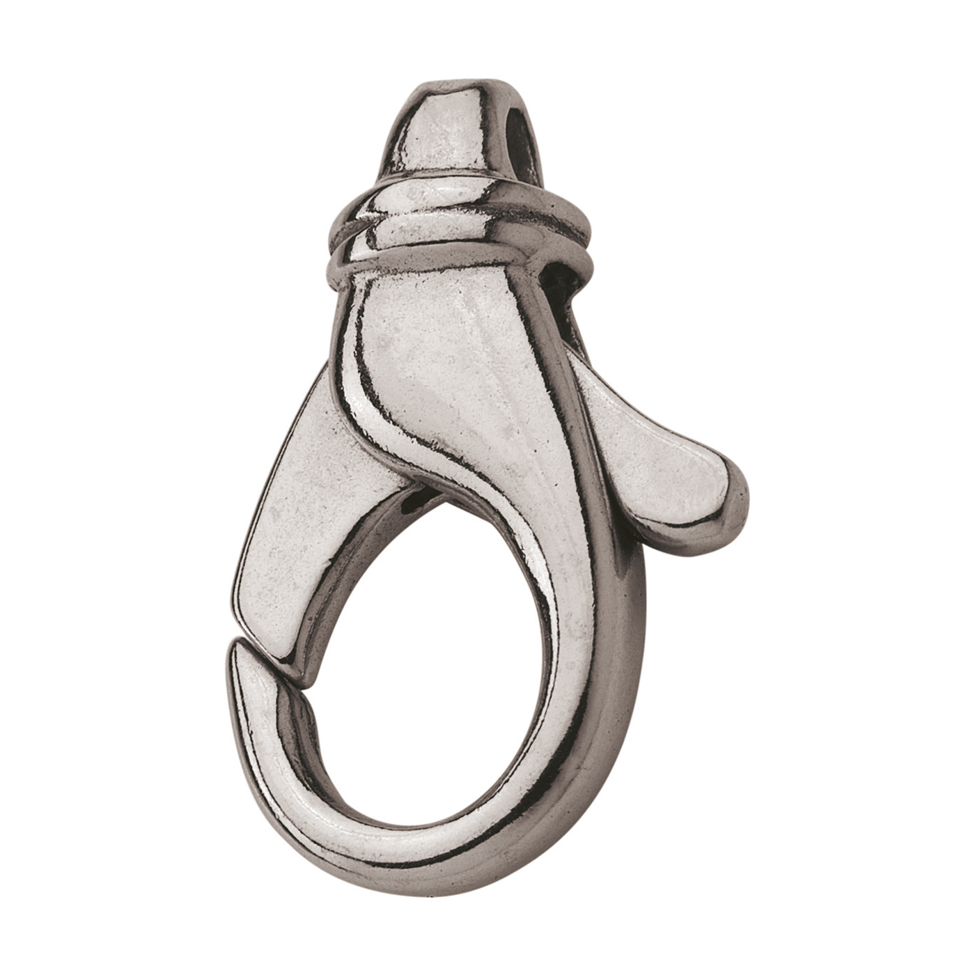 Lobster Clasp, 925Ag, 11 x 20 mm, with Union - 1 piece