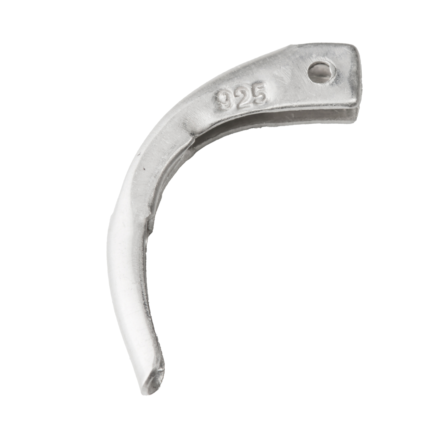 Federbrisur, 925 Ag, 2 x 11 mm - 1 Stück Federbrisur, 925 Ag, 2 x 11 mm - 1 Stück