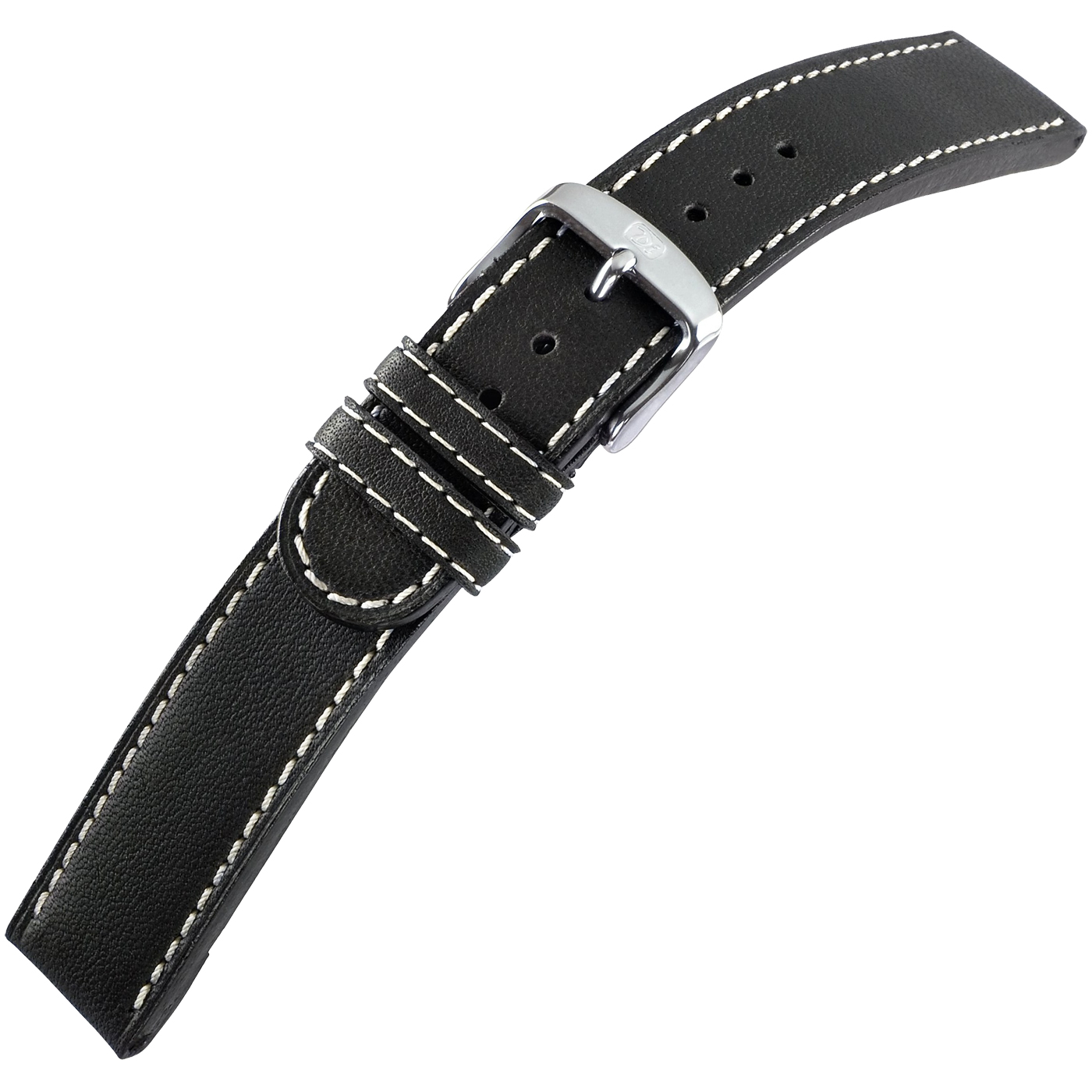 Di-Modell Uhrenarmband Jumbo, Herren, schwarz, 20 mm - 1 Stück
