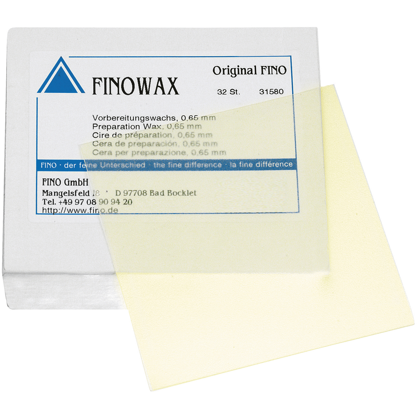 FINOWAX Preparation Wax, 0.65 mm - 32 pieces