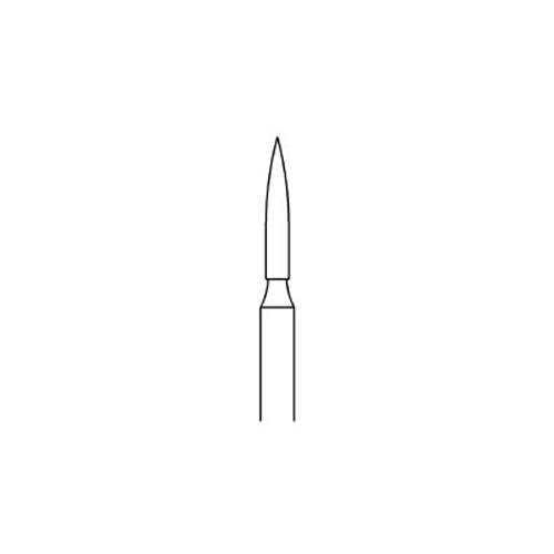 Busch Diamantschleifkörper, Flamme, Fig. 863, ø 1,6 mm - 1 Stück