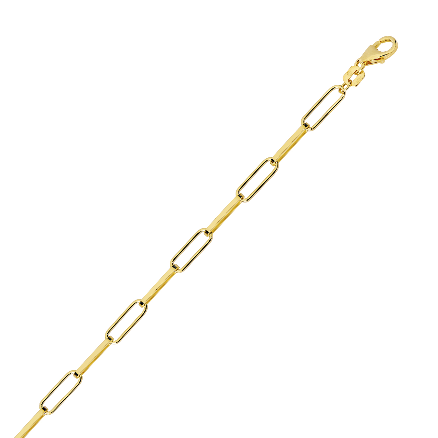 Papercliparmband, 750 G, 3,00 mm, 21 cm - 1 Stück Papercliparmband, 750 G, 3,00 mm, 21 cm - 1 Stück