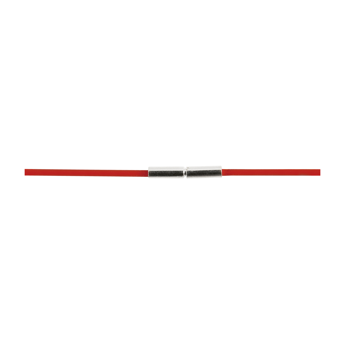 Rubber Circlet, Red, ø 1.5 mm, 45 cm - 1 piece