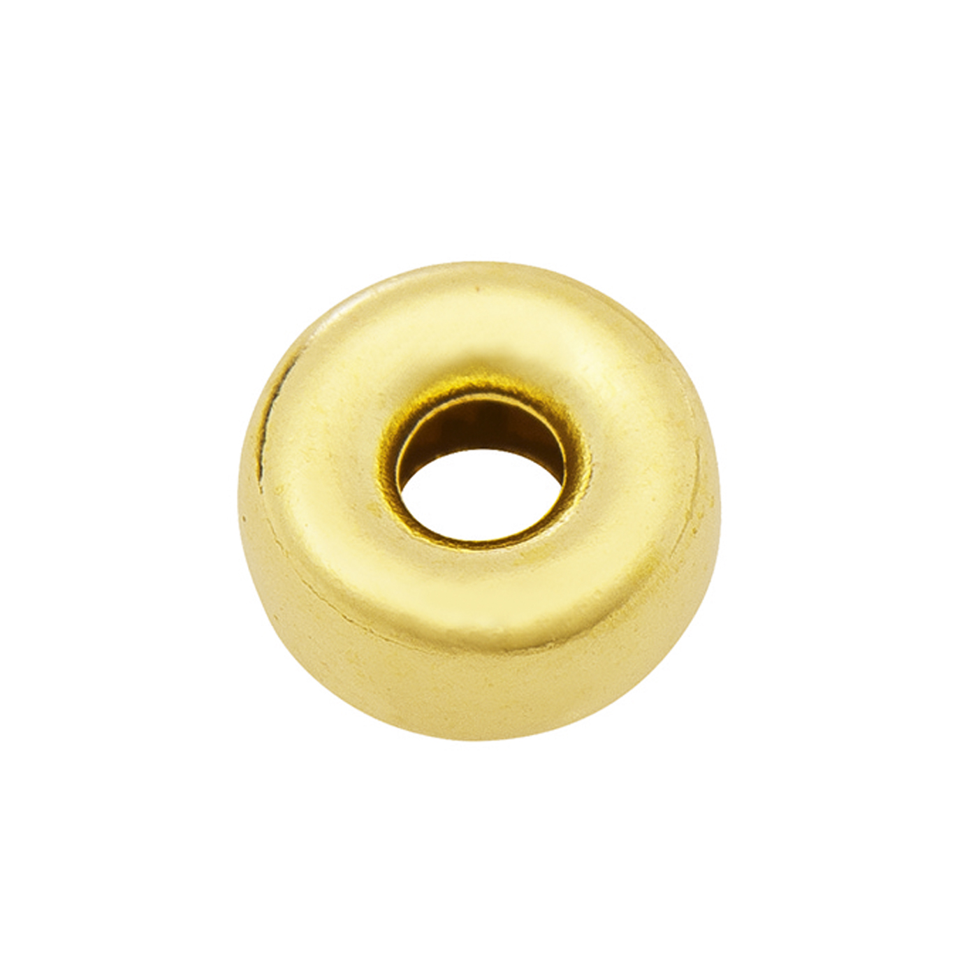 Hollow Ring, Rolled Gold Polished, ø 4 x 2.5 mm - 1 piece