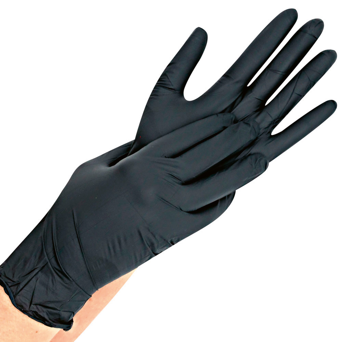 Hygostar Safe Light Nitrile Gloves, size XL, black - 100 pieces