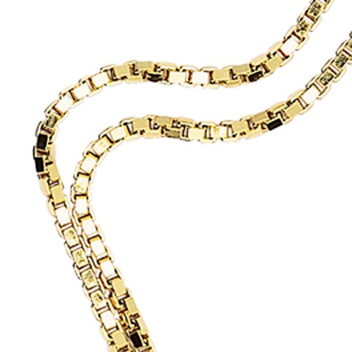 Venetian Chain, 585G, 1.25 mm, 50 cm - 1 piece Venetian Chain, 585G, 1.25 mm, 50 cm - 1 piece