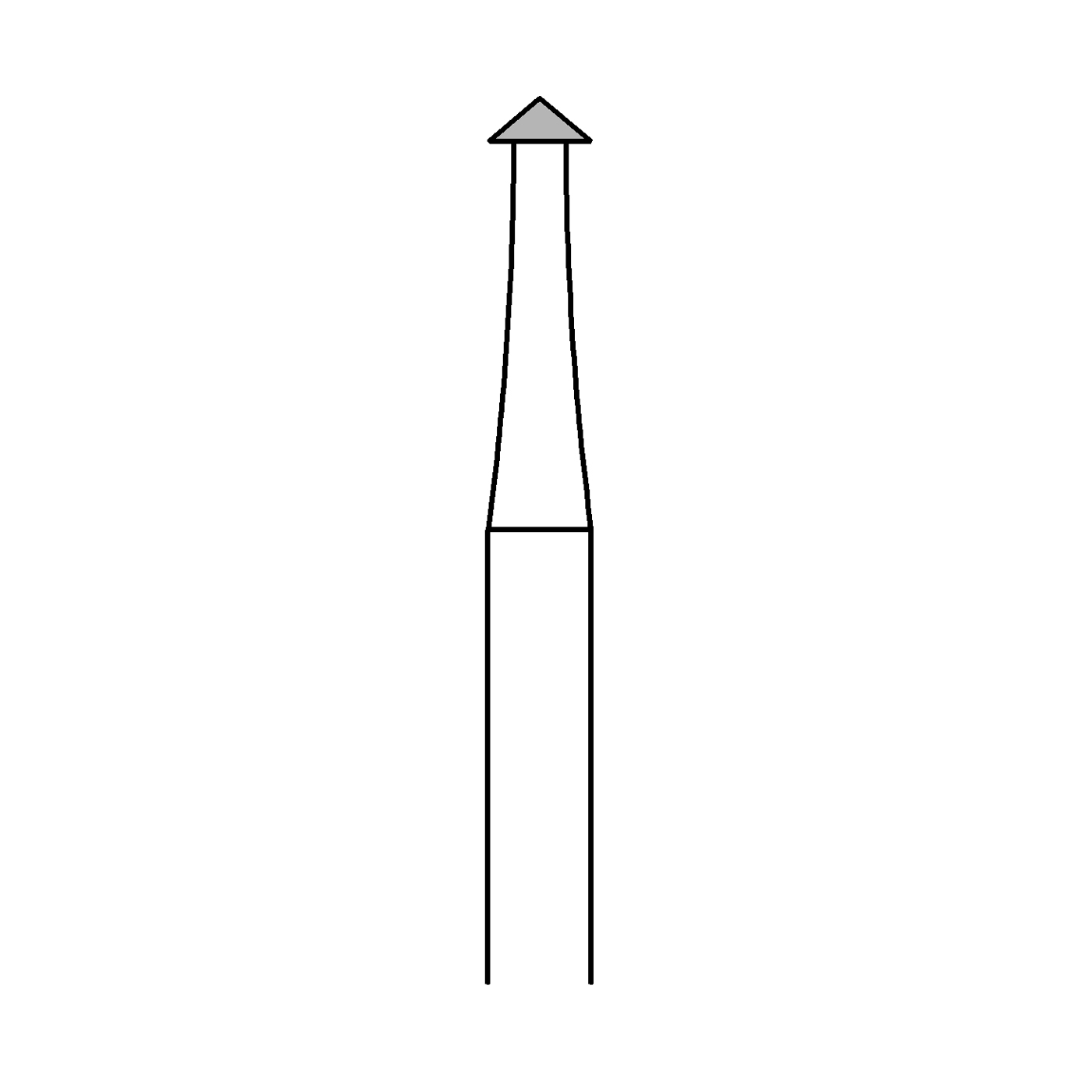 Spitzfräser, Fig. 420, ø 2,3 mm - 1 Stück