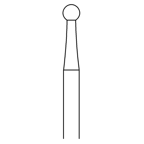 Kugelfräser, Fig. 1, ø 2,5 mm - 1 Stück