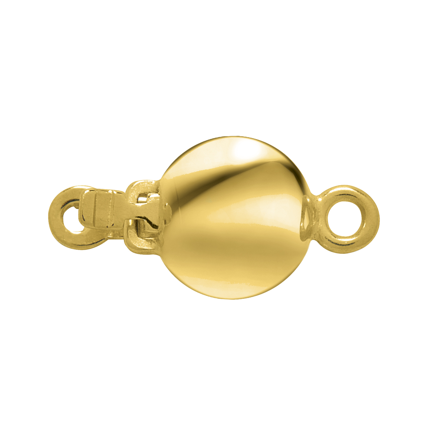 Schnäpperschließe, 333 G, Kugel, ø 6 mm, mattiert - 1 Stück Schnäpperschließe, 333 G, Kugel, ø 6 mm, mattiert - 1 Stück