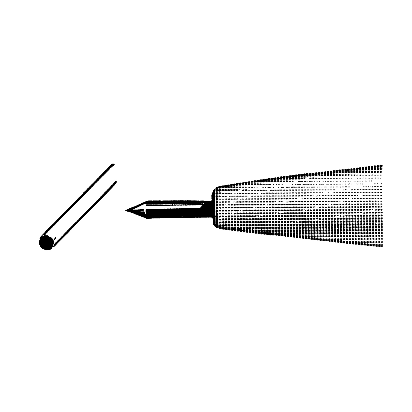 Lithografen-Nadel, rund, Gr. 0 - 1 Stück