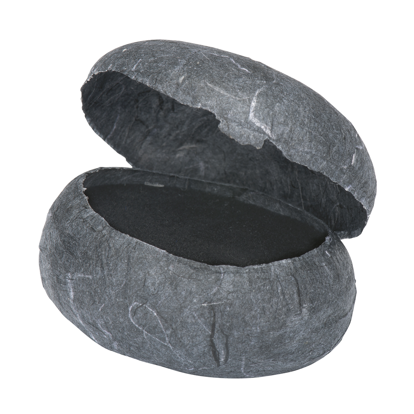 Jewellery Packaging "Stone", Anthracite Mottled, 60x50x35 mm - 1 piece
